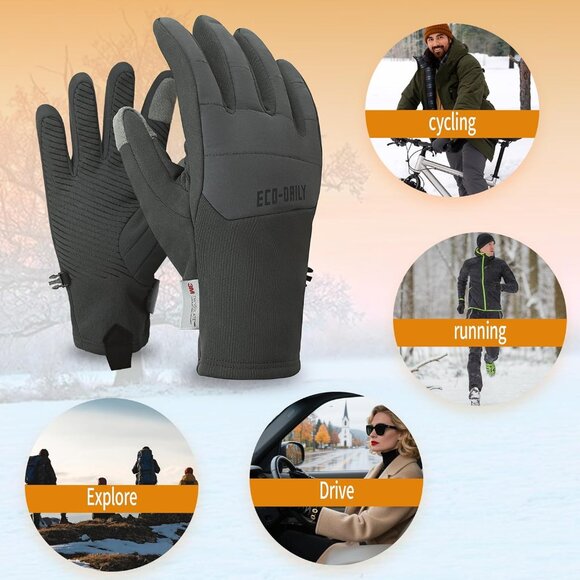 ⚡Eco daily Touchscreen Gloves Windproof Non-Slip Lightweight Winter Driving - Picture 7 of 7